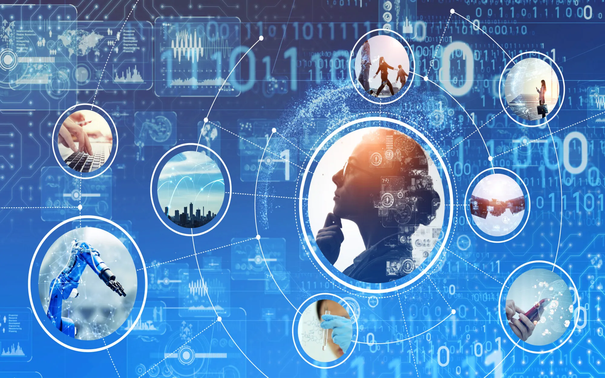 Digital Transformation visualized through people working