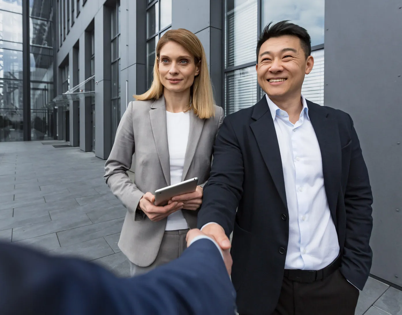 business people meeting and shaking hands